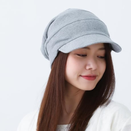 医療用帽子 抗がん剤帽子 かわいい おしゃれ オーガニックコットン ワッフルキャスケット