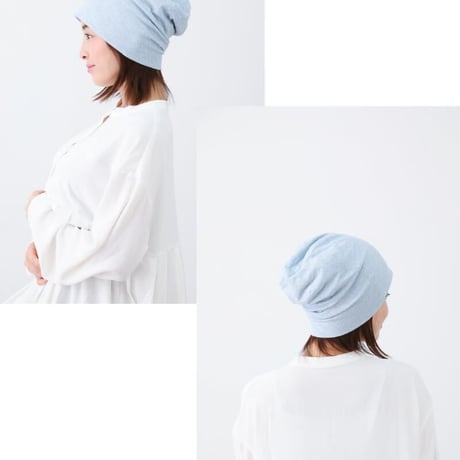医療用帽子 オーガニックコットン 就寝 春 夏 秋 冬 綿100％ レディース ケア帽子 医療帽子 抗がん剤帽子 ボーダーワッチ