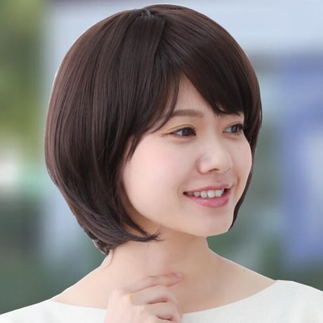 毛付き帽子 医療用ウィッグ 毛付きぼうし ボブ ナチュラル 自然 フルウィッグ E04