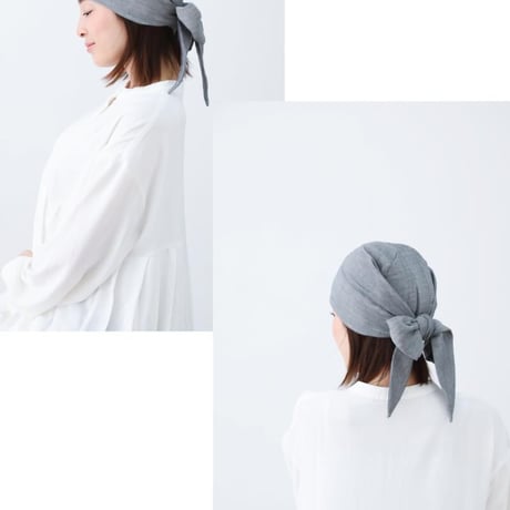 【バンダナ帽子 オーガニックコットン 医療用帽子 バンダナ レディース メンズ 脱毛用 副作用 がん 癌 抗がん剤 頭 ケア帽子 医療帽子 抗がん剤治療用】エアリーバンダナキャップ
