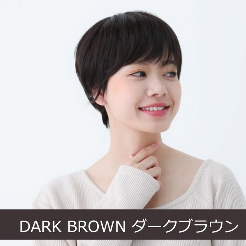 毛付き帽子 医療用ウィッグ 毛付きぼうし ショート ナチュラル 自然