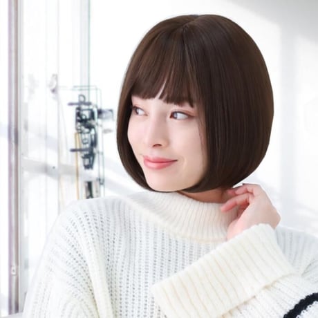 医療用ウィッグ ショート 毛付き帽子 女性用 ウィッグ ボブ フルウィッグ 自然 ダークブラウン レディース 人工頭皮付き TF600