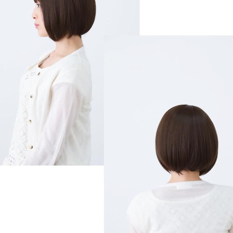医療用ウィッグ ショート 毛付き帽子 女性用 ウィッグ ボブ フル
