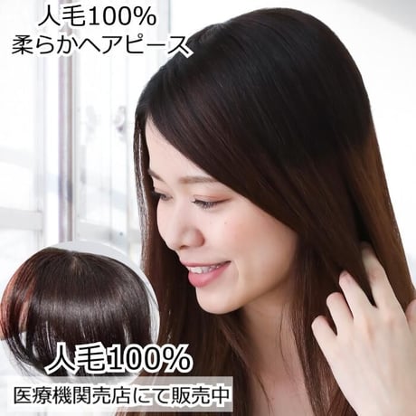 人毛 部分 ウィッグ 女性用 ヘアピース 部分ウィッグ 人毛ヘアピース 人毛100％ 自然 ダークブラウン 部分かつら 部分ピース  OH-20