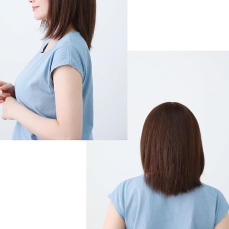 毛付き帽子 医療用ウィッグ 人毛100％ ボブ カール 自然 ウィッグ o-hwj04
