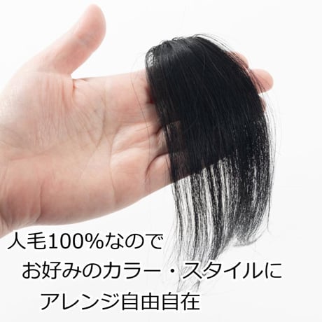 人毛100％ ポイントウィッグ ヘアピース 総手植え エクステ 自然 医療用 円形脱毛症 部分ウィッグ ポイントウィッグYP006