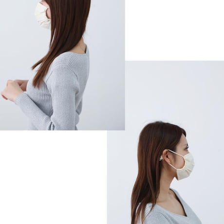 風邪予防や花粉対策・就寝用マスク/何度も洗える オーガニックコットン立体マスク