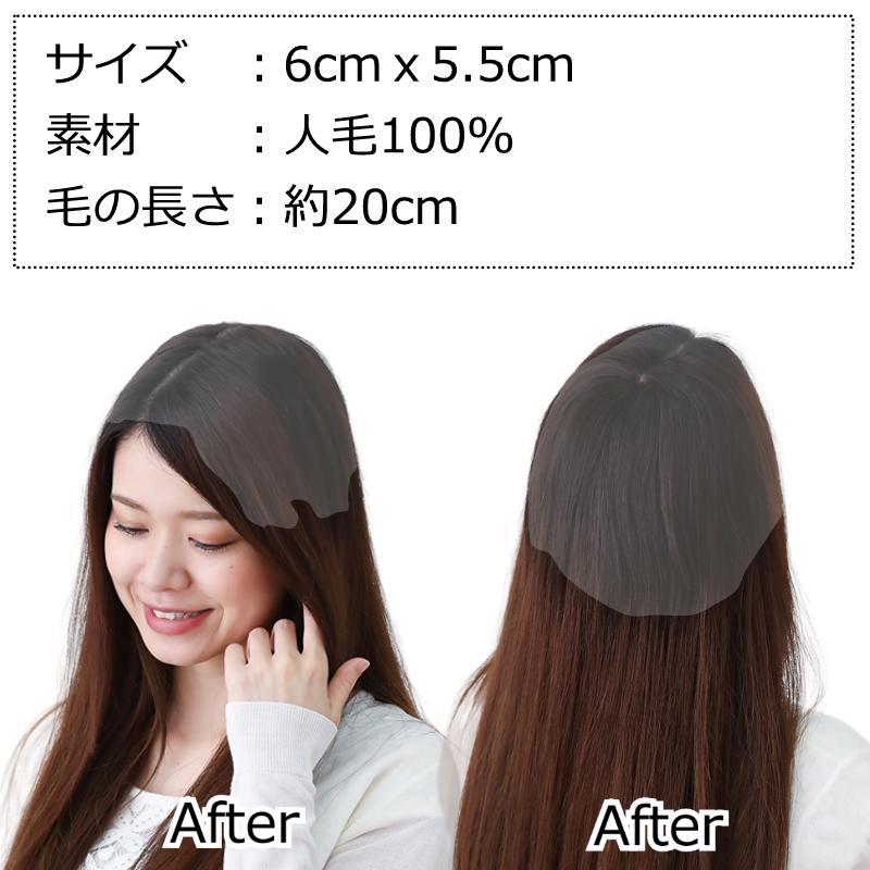 人毛 部分 ウィッグ 女性用 ヘアピース 部分ウィッグ 人毛ヘアピース