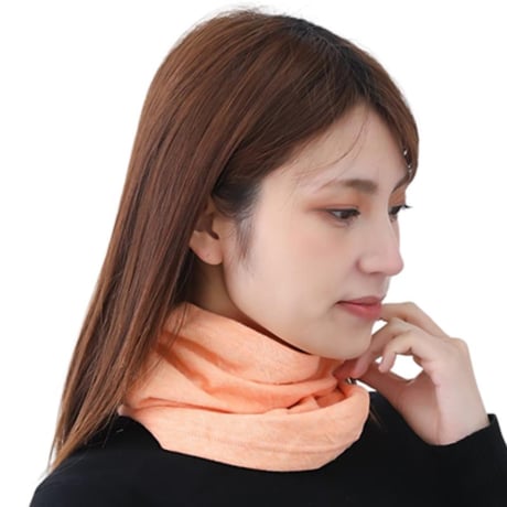 ネックウォーマー オーガニックコットン100％ 日本製3WAY 帽子 ヘアターバン レディース 綿100 首元カバー 肌にやさしい 軽量 薄手 抗がん剤 医療用帽子 就寝 冷え対策 春夏秋冬 UV対策