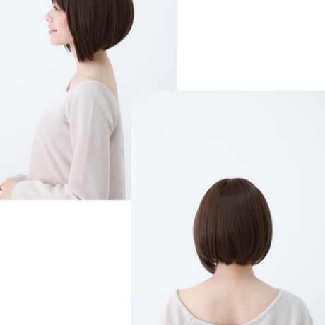 医療用ウィッグ 女性用  脱毛 医療用帽子 ウィッグ ボブ ショート フルウィッグ ブラウン 人工頭皮付き TF370