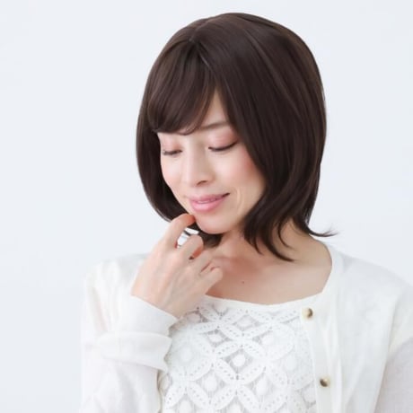 医療用ウィッグ 女性用  脱毛 医療用帽子 ウィッグ ボブ ショート フルウィッグ ダークブラウン 人工頭皮付き EXQ01