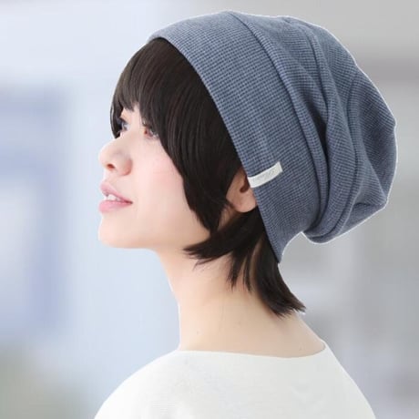 毛付き帽子 医療用ウィッグ 毛付きぼうし 人毛ミックス ショート 自然 ウィッグ T32BR