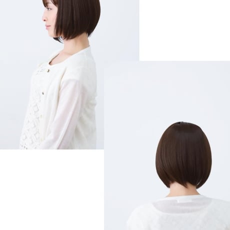 医療用ウィッグ ショート 毛付き帽子 女性用 ウィッグ ボブ フルウィッグ 自然 ダークブラウン レディース 人工頭皮付き TF600