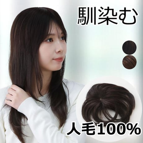 人毛 部分 ウィッグ 女性用 トップ かつら ヘアピース 部分ウィッグ 人毛ヘアピース 人毛100％ 自然 部分かつら 部分ピース ウィッグ 円形脱毛症 脱毛帽子 医療ウィッグ O-MA15