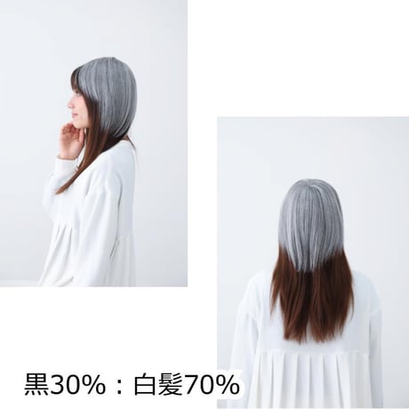 ヘアピース 白髪混 簡単装着 自然な分け目 ふんわり 部分かつら 部分ピース トップ かつら ヘアピース 部分ウィッグ 自然 部分かつら 前髪ウィッグ 円形脱毛症 白髪混ヘアピース EC10