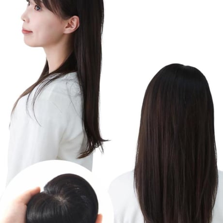 人毛 部分 ヘアピース 部分ウィッグ 人毛ヘアピース 人毛100％ 自然 部分かつら 部分ピース レディース 人気 ポイントウィッグ ウィッグ 円形脱毛症 医療ウィッグ YH20