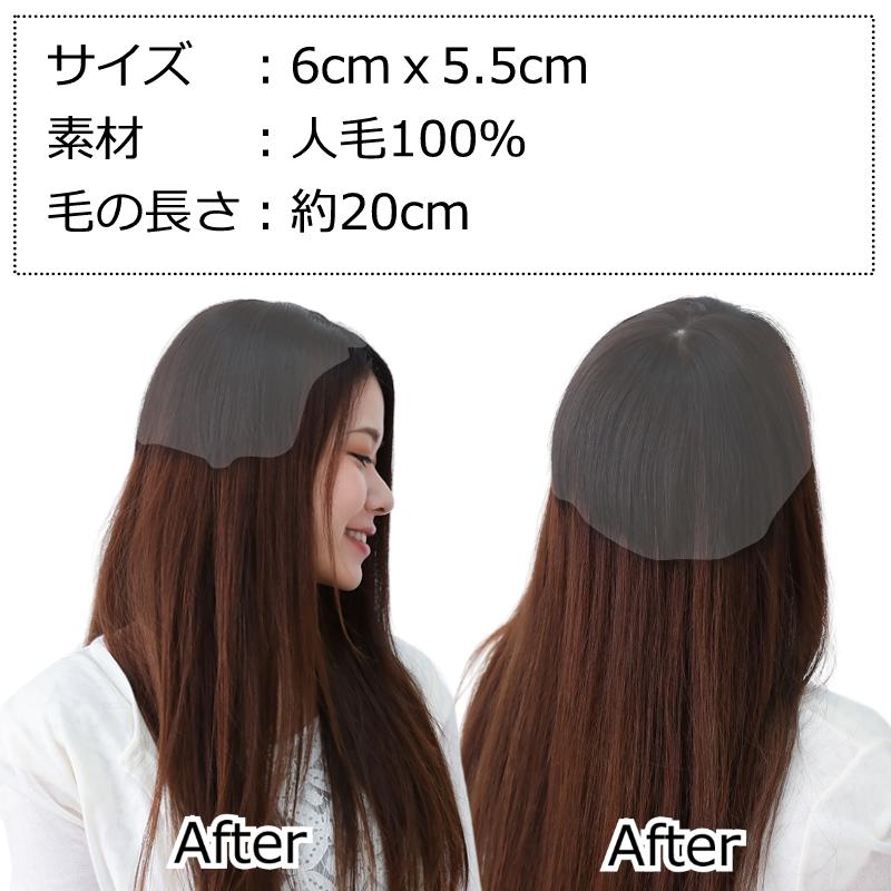 部分ウィッグ　ヘアピース　人毛100% 地肌付　20cm ナチュラルブラック Amazon.co.jp: HIYE 部分ウィッグ 人毛100% ヘアピース 総手植え