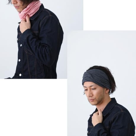 ネックウォーマー おしゃれ メンズ ネックカバー オーガニックコットン テレコ3WAY