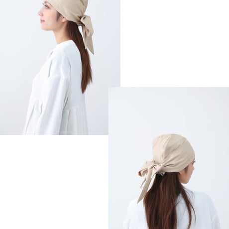医療用帽子 デニム バンダナキャップ 綿 リボン付き かわいい おしゃれ ケア帽子 医療帽子 軽い 脱毛 オーガニックコットン デニムバンダナゆったりフィット 帽子