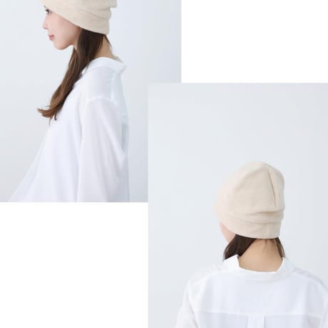 医療用帽子 オーガニックコットン おしゃれ かわいい レディース 就寝用 室内用 抗がん剤帽子 秋 冬用 暖かい オーガニックコットンふんわりワッチ