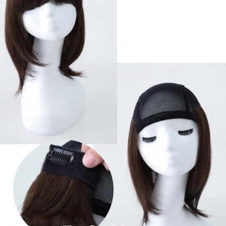 人毛ミックス 毛付き帽子 医療用ウィッグGHTW2102