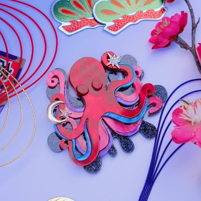 金運たこブローチLucky octpus Brooch | CHAKIRACCHO