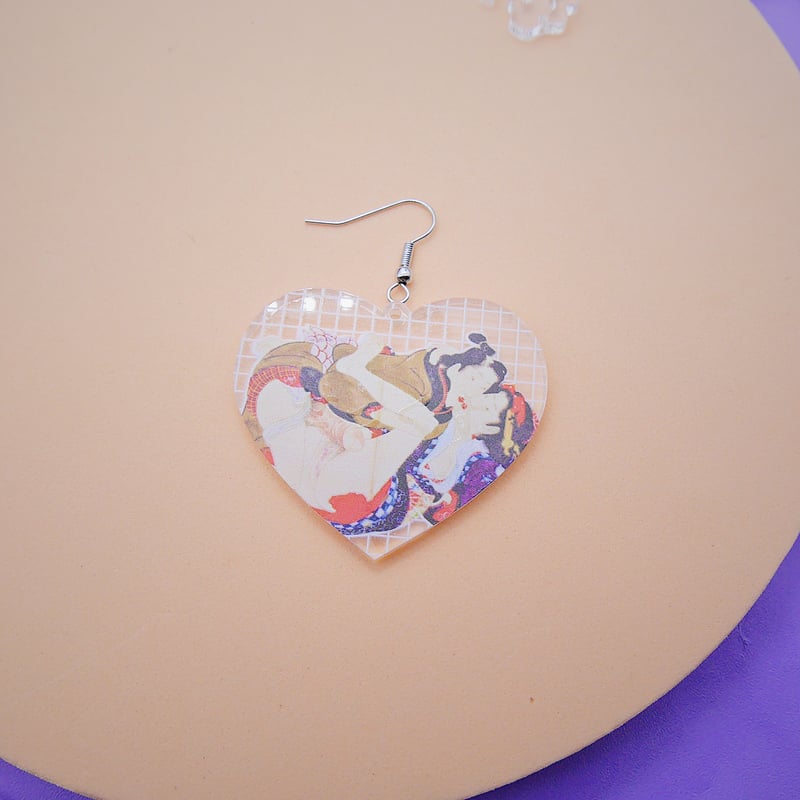 片耳】春画クリア Single Earrings | CHAKIRACCHO