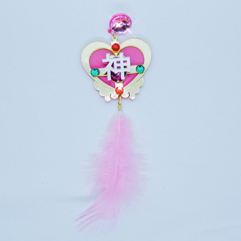 片耳】アガペー 神 Pink Magical Heart Single Earring