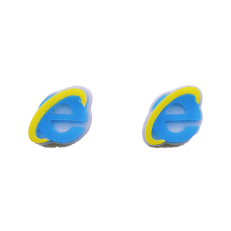 【両耳】Internet  Explorer    Earrings /Ear Clips