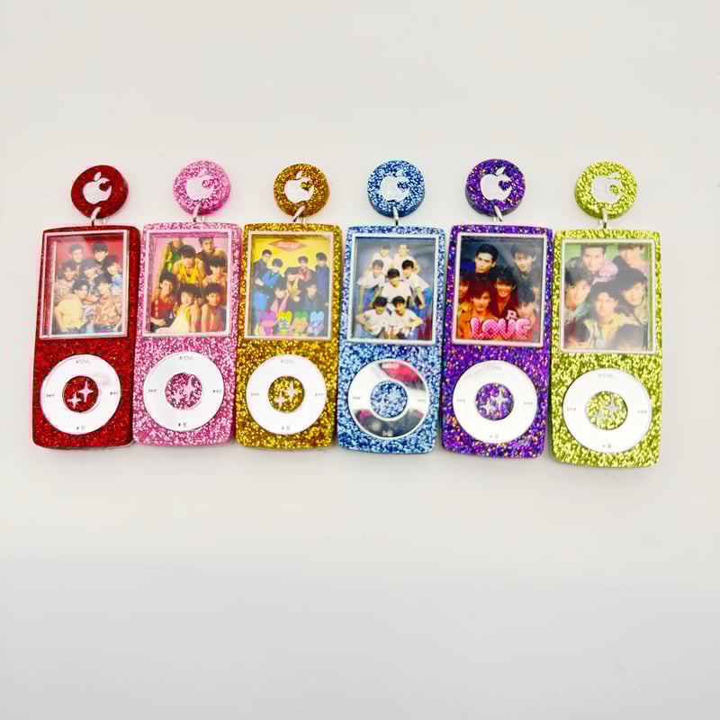 推し活！愛pod なの…フォトフレームアクセサリー【緑青紫】 i pod nan