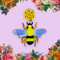 【片耳/ブローチ】Bee  Brooch/Single Earrings