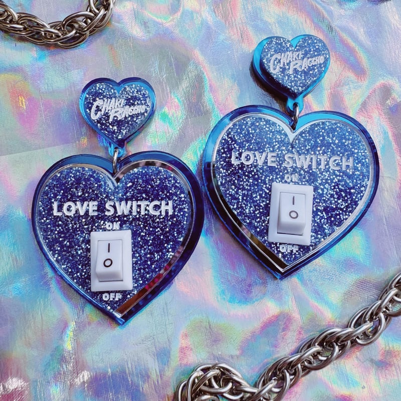LOVE SWITCH【BLUE】 Bag Chain/Brooch/Earrings