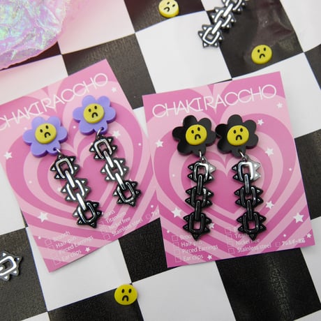 Sad flower Earrings【両耳】