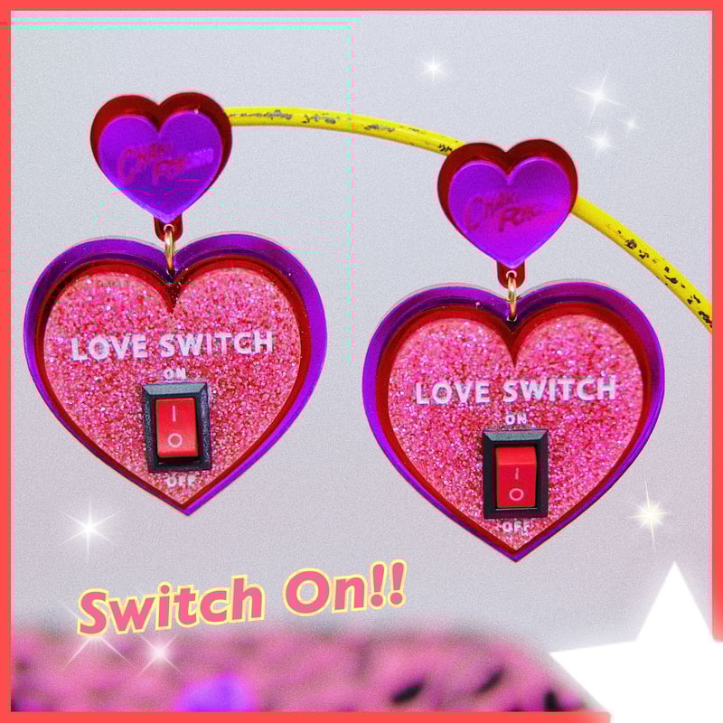 LOVE SWITCH Bag Chain/Brooch/Earrings 【耳飾り/ LOVE SWITCH Bag Chain/Brooch/Earrings 【耳飾り/