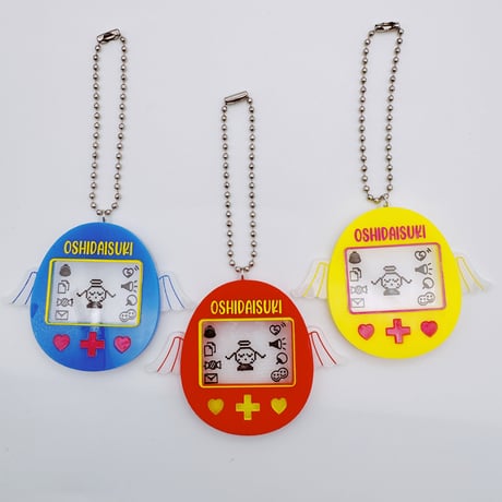 推し活！育成型ポケットゲーム　ネックレス/キーホルダー　 Pocket game necklace/key ring