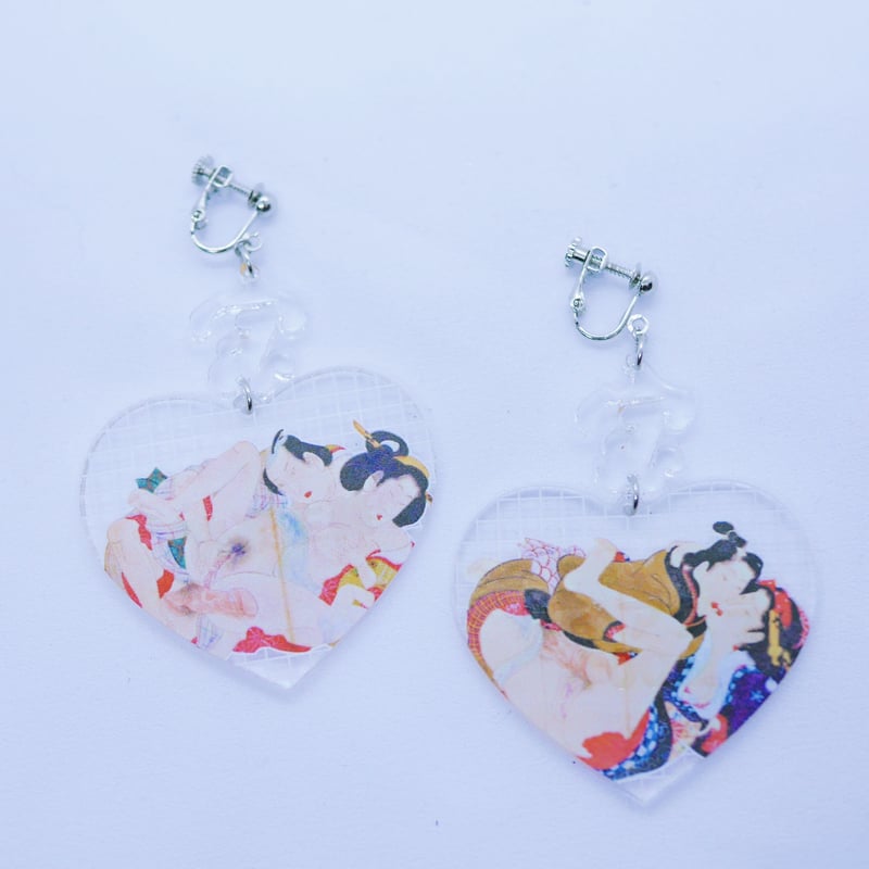 カラカラ　チュチュ4点＆イヤリング等小物 片耳】春画クリア Single Earrings | CHAKIRACCHO