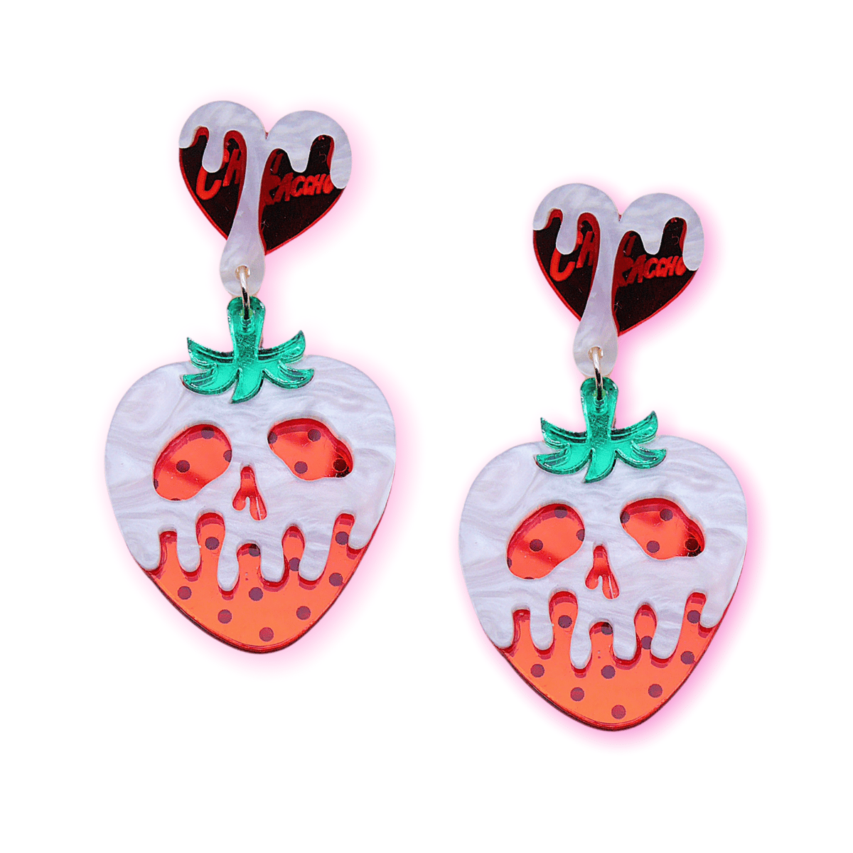 誘惑の毒いちごちゃん Earrings/Ear clips【耳飾り/バックチャーム