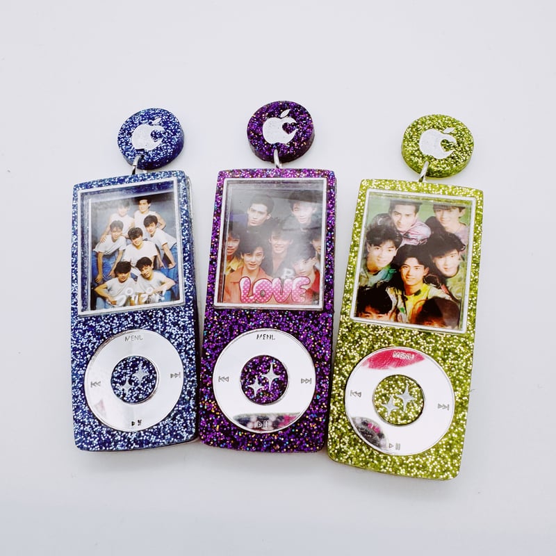 推し活！愛pod なの…フォトフレームアクセサリー【緑青紫】 i