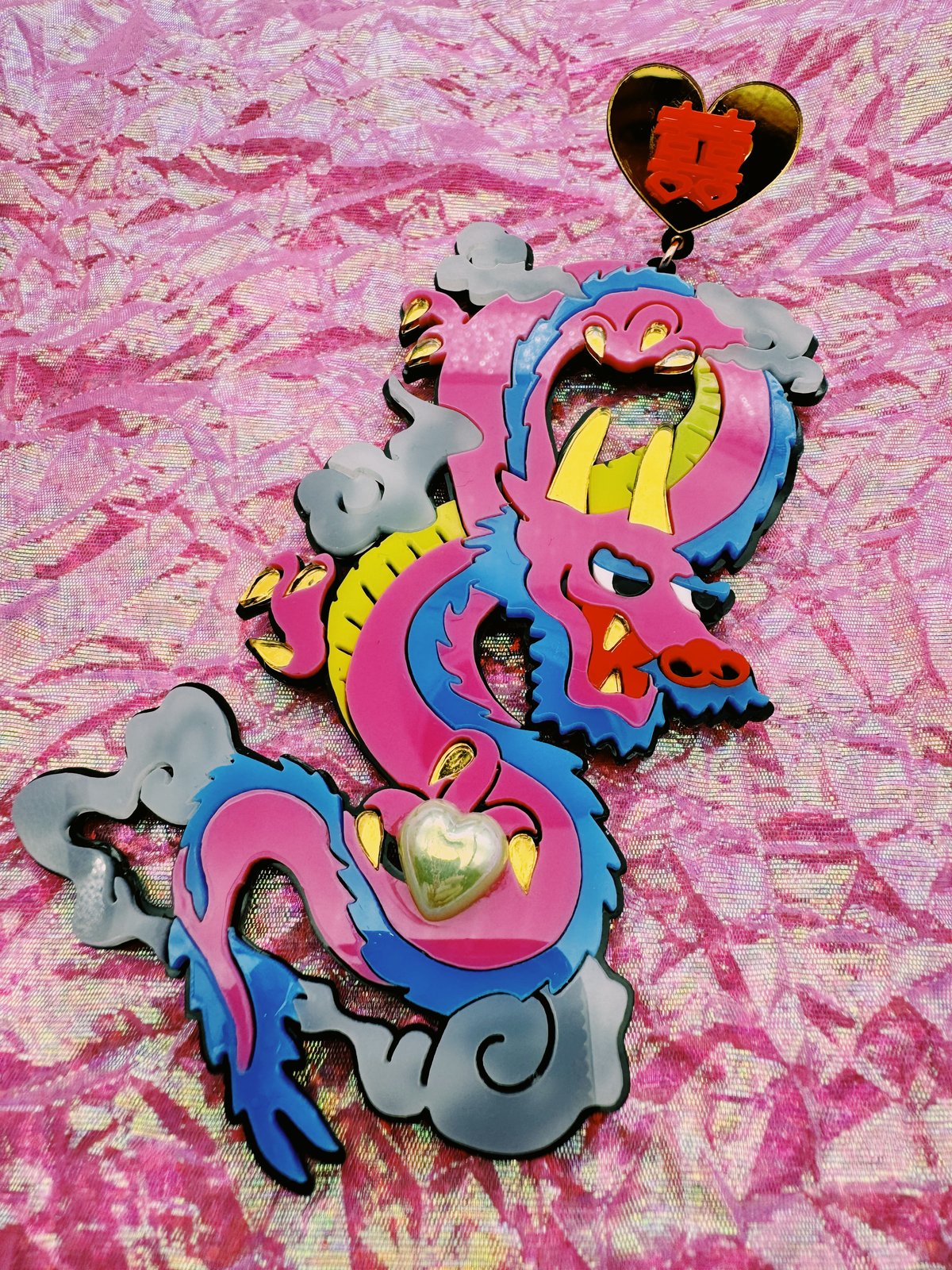 神龍 【片耳ピアス/バックチャームブローチ/】 Brooch/Bag chain 神龍 【片耳ピアス/バックチャームブローチ/】 Brooch/Bag chain