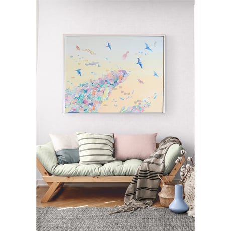 【原画】　Coral Garden "鯨岩”