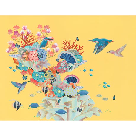 【マットプリント】　KINGFISHER  “BLOOM“