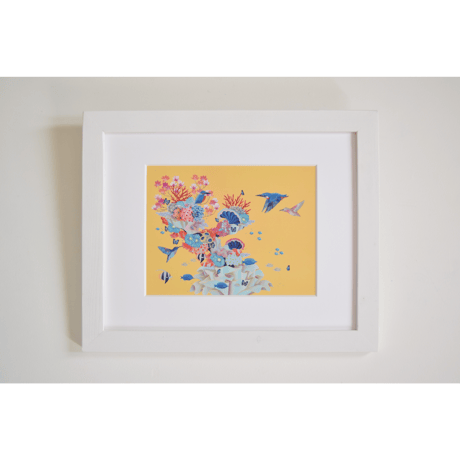 【マットプリント】　KINGFISHER  “BLOOM“