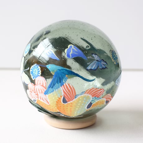【原画】　Coral Garden Glass float "コククジラ”