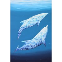 【マットプリント】　Under the sunlight “Dolphins”