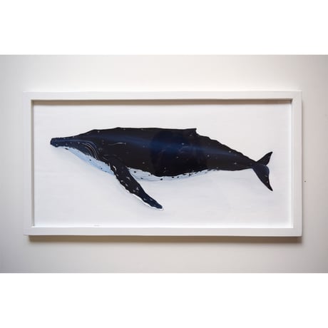 【原画】　海辺の記録 "ザトウクジラ"