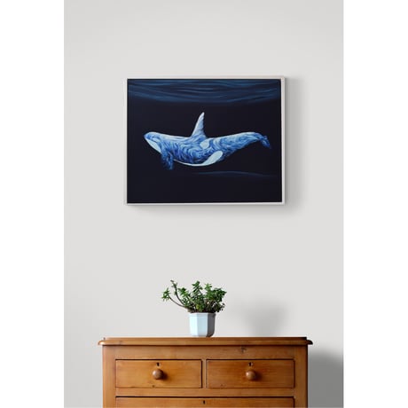 【原画】　Under the moonlight "Orca"