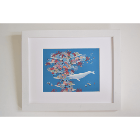 【マットプリント】　WHALE  “TREE“