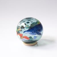 【原画】　Coral Garden Glass float "ザトウクジラ”