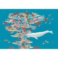 【マットプリント】　WHALE  “TREE“