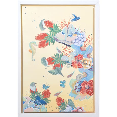 ＜オークション対象作品＞　CORAL GARDEN White eye